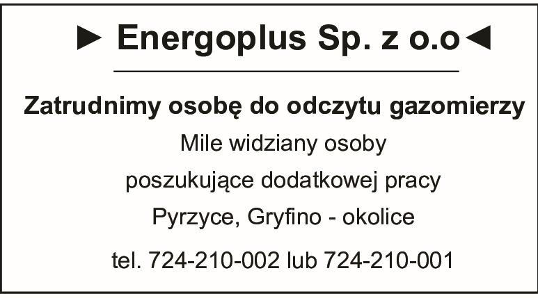 Read more about the article Energoplus Sp. z o.o poszukuje pracownika