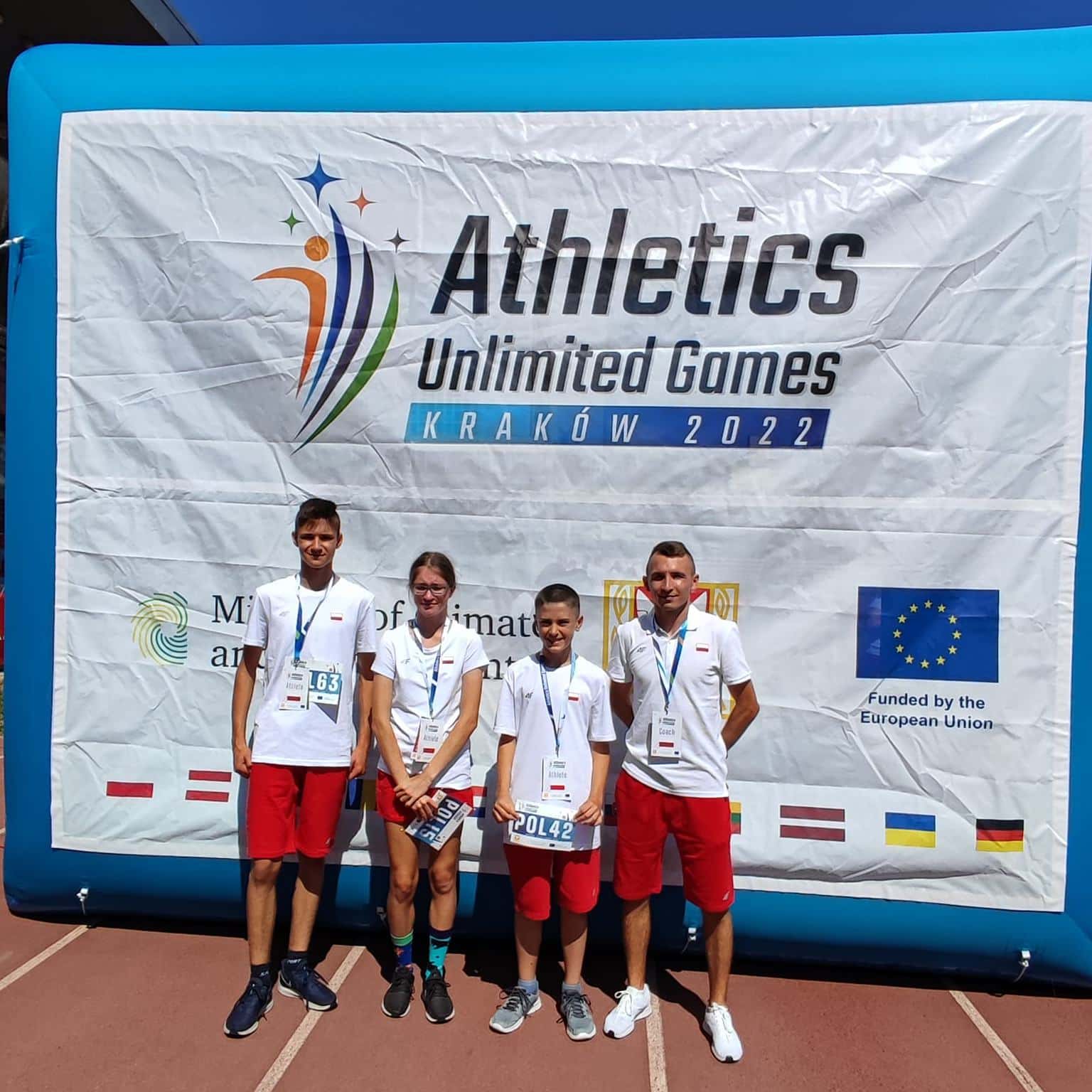 Read more about the article Reprezentacja Polski z zawodnikami ŻAKA zwycięża w zawodach Athletics Unlimited Games
