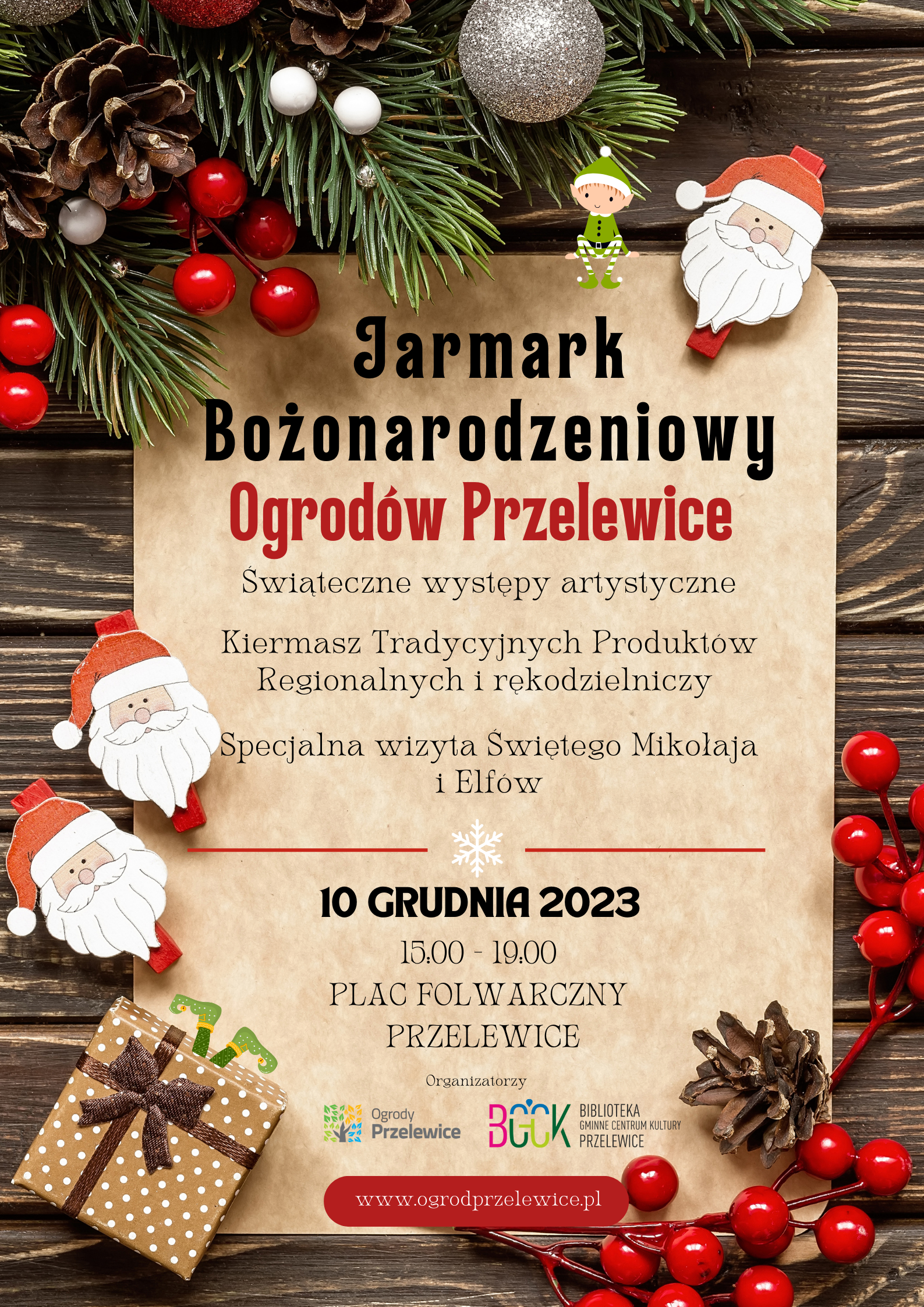 Read more about the article Jarmark Bożonarodzeniowy Ogrodów Przelewice